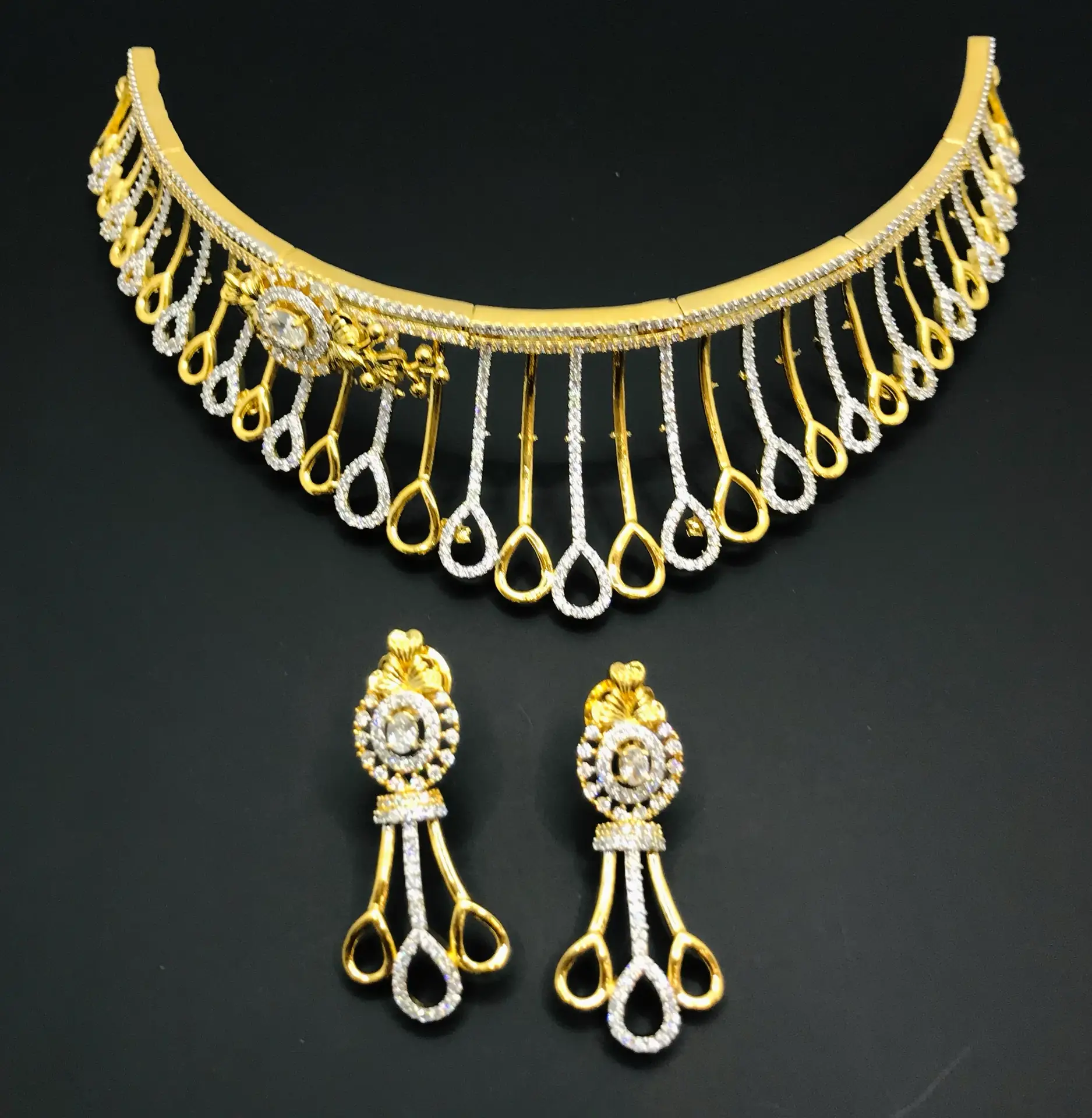 A.D golden necklace